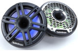 Rockford Fosgate M2 8" Marine Speakers with Horn Tweeters - Black with RGB LEDs