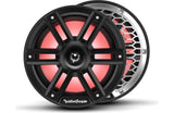 Rockford Fosgate M2 8" Marine Speakers with Horn Tweeters - Black with RGB LEDs