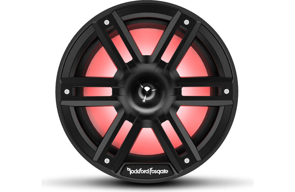 Rockford Fosgate M2 8" Marine Speakers with Horn Tweeters - Black with RGB LEDs