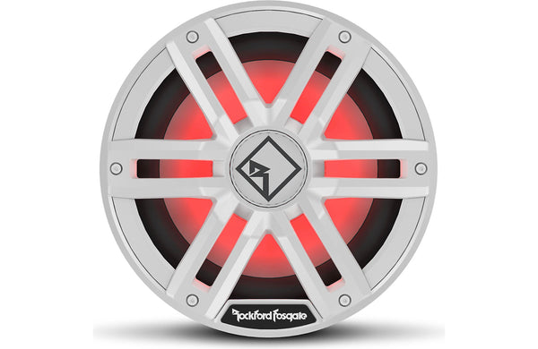 Rockford Fosgate M2 10" Marine Subwoofer w/ RGB LEDs 2 Ohm DVC White
