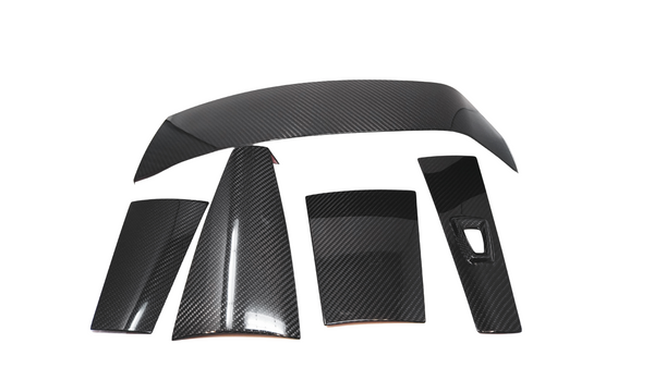 Koshi Marine Carbon Fiber Accent Panel (Mohawk) Kit for Mercury V8 Outboard