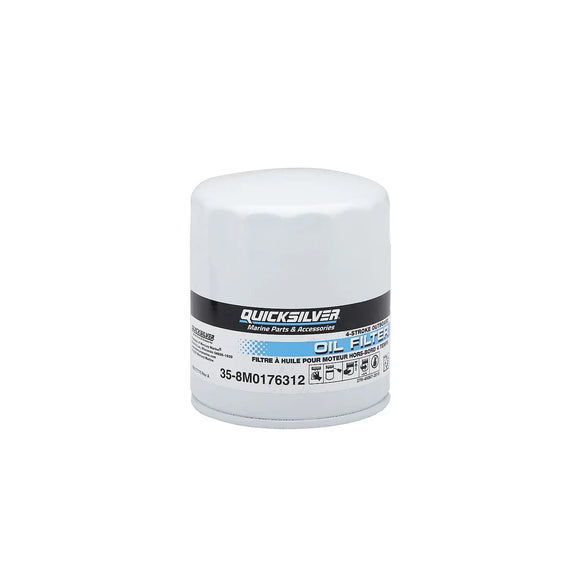 Quicksilver Oil Filter for 175-500HP V6 and V8 (Including R's) (8M0176312)