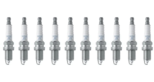 NGK OEM Spark Plug Kit for Mercury Verado V10 6.4 350-425HP Engines (Set of 10)