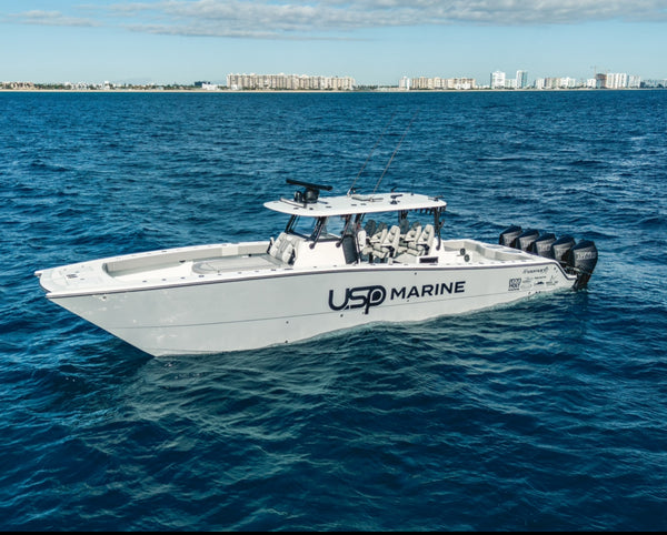 USP Marine Tuning MAX+ Engine Bracket to add 5th Engine to a Freeman (100+mph)