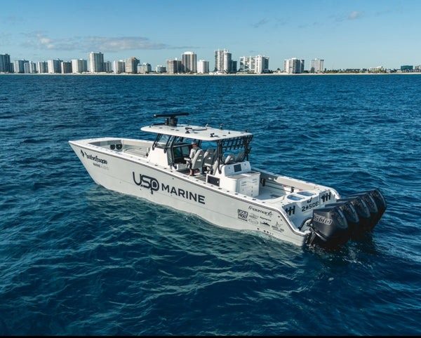 USP Marine Tuning MAX+ Engine Bracket to add 5th Engine to a Freeman (100+mph)
