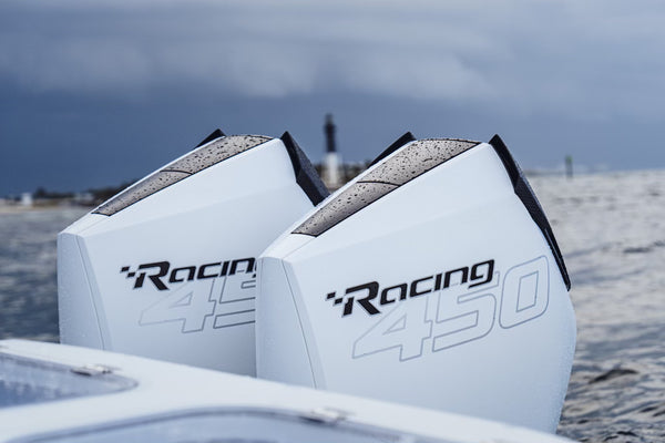 Koshi Marine Carbon Fiber Engine Air Scoops for Mercury V8 Outboard