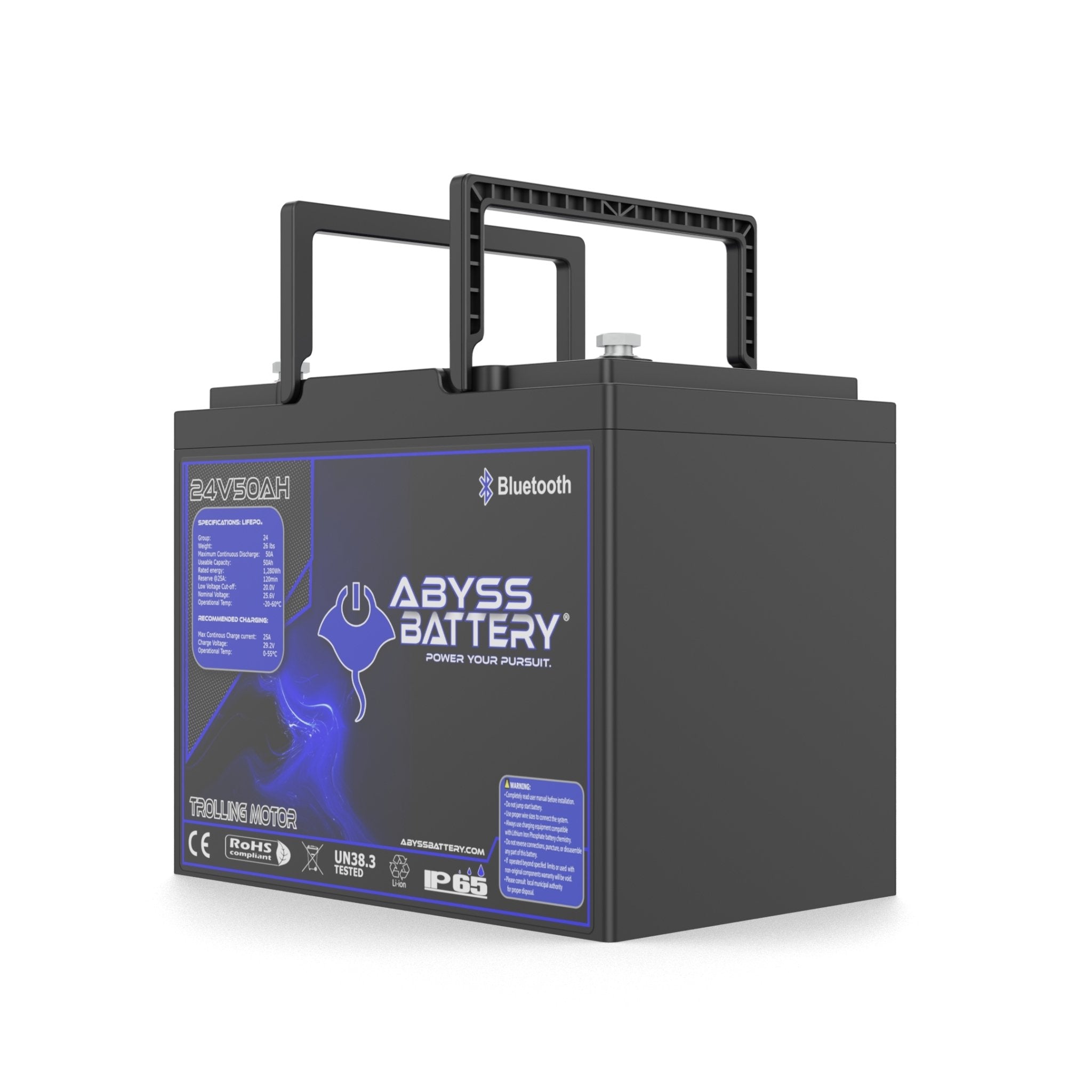 Abyss Battery 24V 50Ah Lithium Trolling Motor Battery