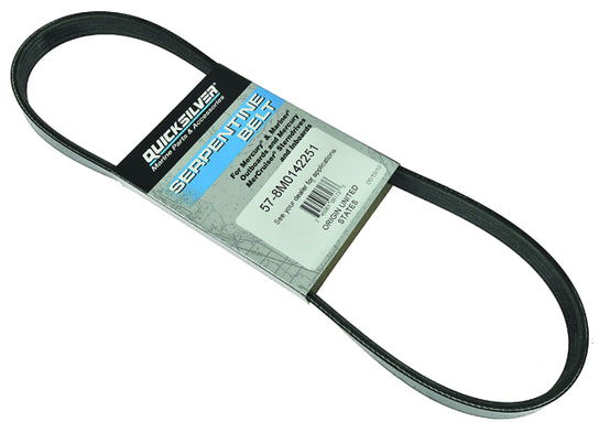 Mercury Serpentine Belt for Verado 3.4L V6 and 4.6L V8 Engines (57-8M0142251) is superseded to (57-8M0218433)