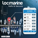 Locmarine GPS tracking device and boat Monitoring HUB