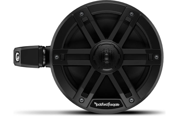 Rockford Fosgate M0WL-65MB Element Ready Marine Grade 6.5" 2-way Motorsports Can Speakers 65 Watts RMS / 250 Watts Peak with Sport Grilles, Mounting Hardware - Black (Pair)