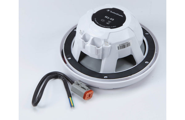 Rockford Fosgate M1 6.5" Marine Speakers - White with RGB LEDs