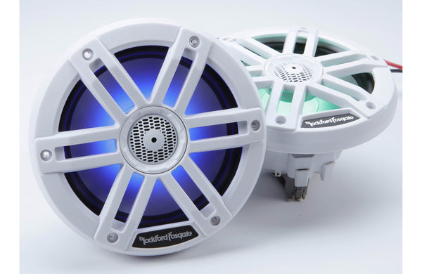 Rockford Fosgate M1 6.5" Marine Speakers - White with RGB LEDs