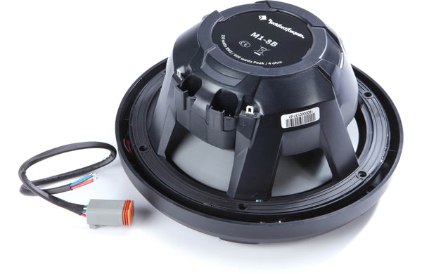 Rockford Fosgate M1 8" Marine Speakers - Black with RGB LEDs