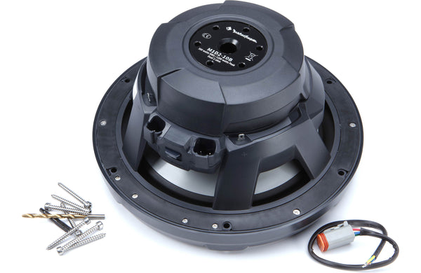 Rockford Fosgate M1 10" Marine Subwoofer w/ RGB LEDs 2 Ohm DVC Black