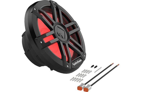 Rockford Fosgate M1 12" Marine Subwoofer w/ RGB LEDs 2 Ohm DVC Black