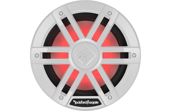 Rockford Fosgate M1 8" Marine Subwoofer w/ RGB LEDs 2 Ohm DVC White