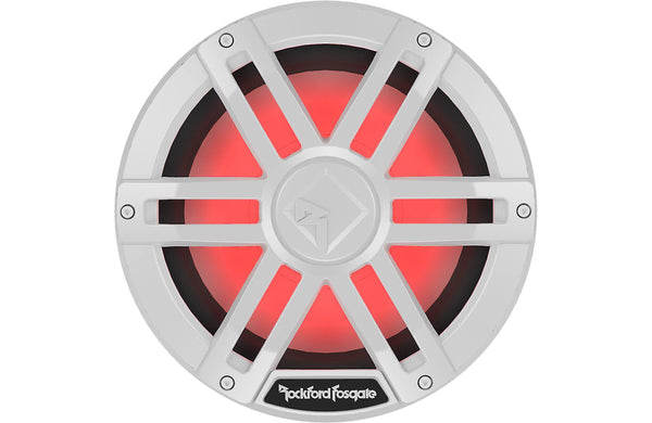 Rockford Fosgate M1 10" Marine Subwoofer w/ RGB LEDs 4 Ohm DVC White