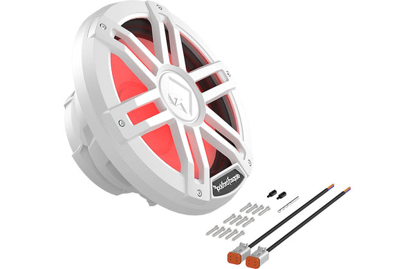 Rockford Fosgate M1 12" Marine Subwoofer w/ RGB LEDs 4 Ohm DVC White