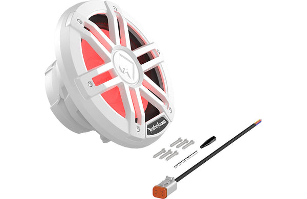 Rockford Fosgate M1 8" Marine Subwoofer w/ RGB LEDs 4 Ohm DVC White