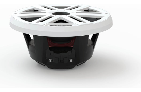 Rockford Fosgate M2-10H Color Optix Multicolor LED Lighted 10" Marine Grade Coaxial Speakers with Horn Tweeter - White (Pair)