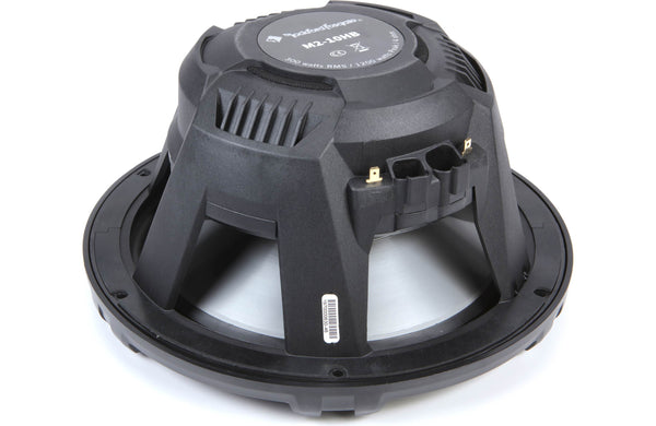 Rockford Fosgate M2-10HB Color Optix  Multicolor LED Lighted 10" Marine Grade Coaxial Speakers with Horn Tweeter - Black (Pair)