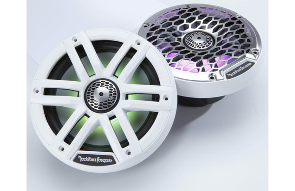 Rockford Fosgate M2 6.5" Marine Speakers - White w/ RGB LEDs