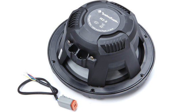 Rockford Fosgate M2 8" Marine Speakers - White with RGB LEDs