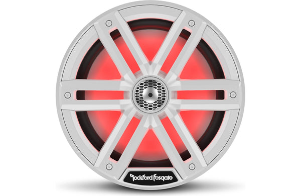 Rockford Fosgate M2 8" Marine Speakers - White with RGB LEDs