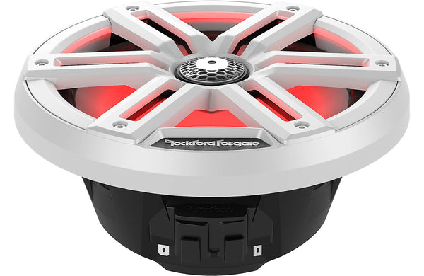 Rockford Fosgate M2 8" Marine Speakers - White with RGB LEDs