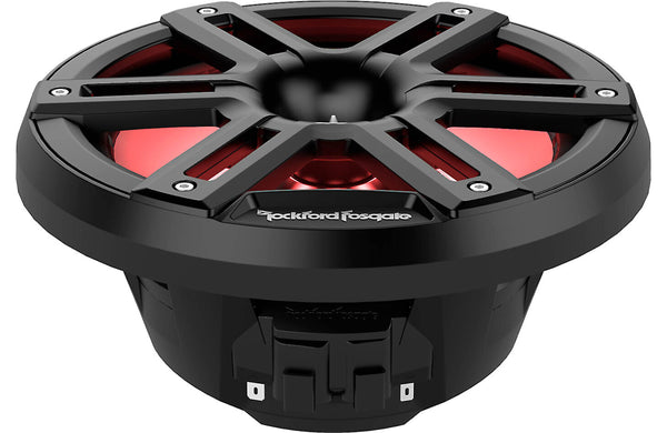 Rockford Fosgate M2 8" Marine Speakers with Horn Tweeters - Black with RGB LEDs
