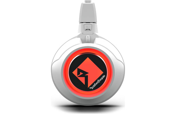 Rockford Fosgate M2WL-10H Color Optix 10" Multicolor LED Lighted Marine Grade Horn Loaded Speakers in Wake Tower Enclosures - White (Pair)