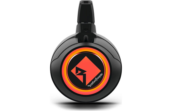 Rockford Fosgate M2WL-10HB Color Optix 10"Multicolor LED  Lighted Marine Grade Horn Loaded Speakers in Wake Tower Enclosures -  Black (Pair)