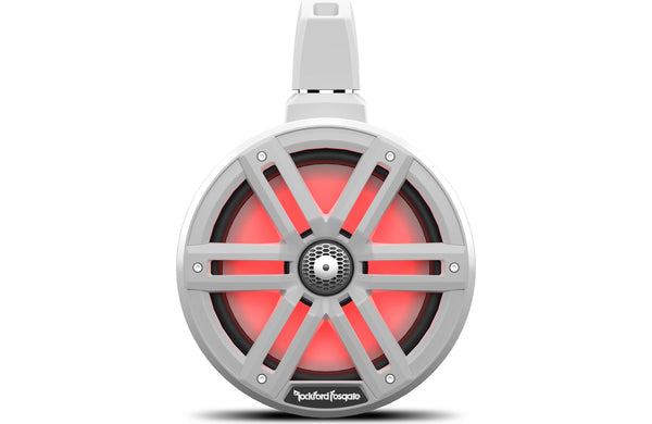 Rockford Fosgate 8" M2 Tower Speakers with RGB LEDs - White Pair