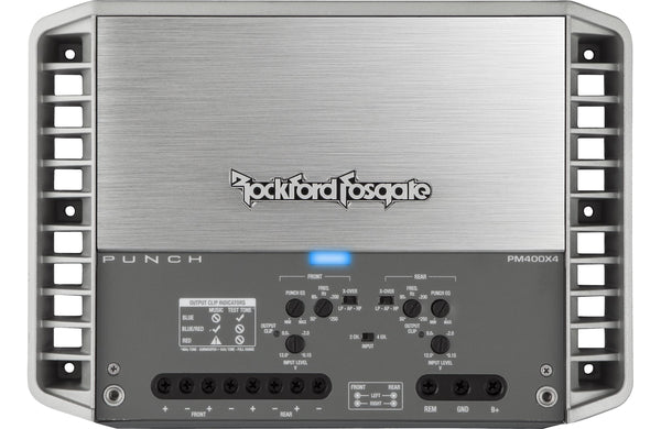 Rockford Fosgate PM400X4 Punch Series 400 Watt 4 Channel Marine Amplifier