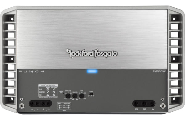 Rockford Fosgate PM500X2 Punch Series 500 Watt 2 Channel Marine Amplifier