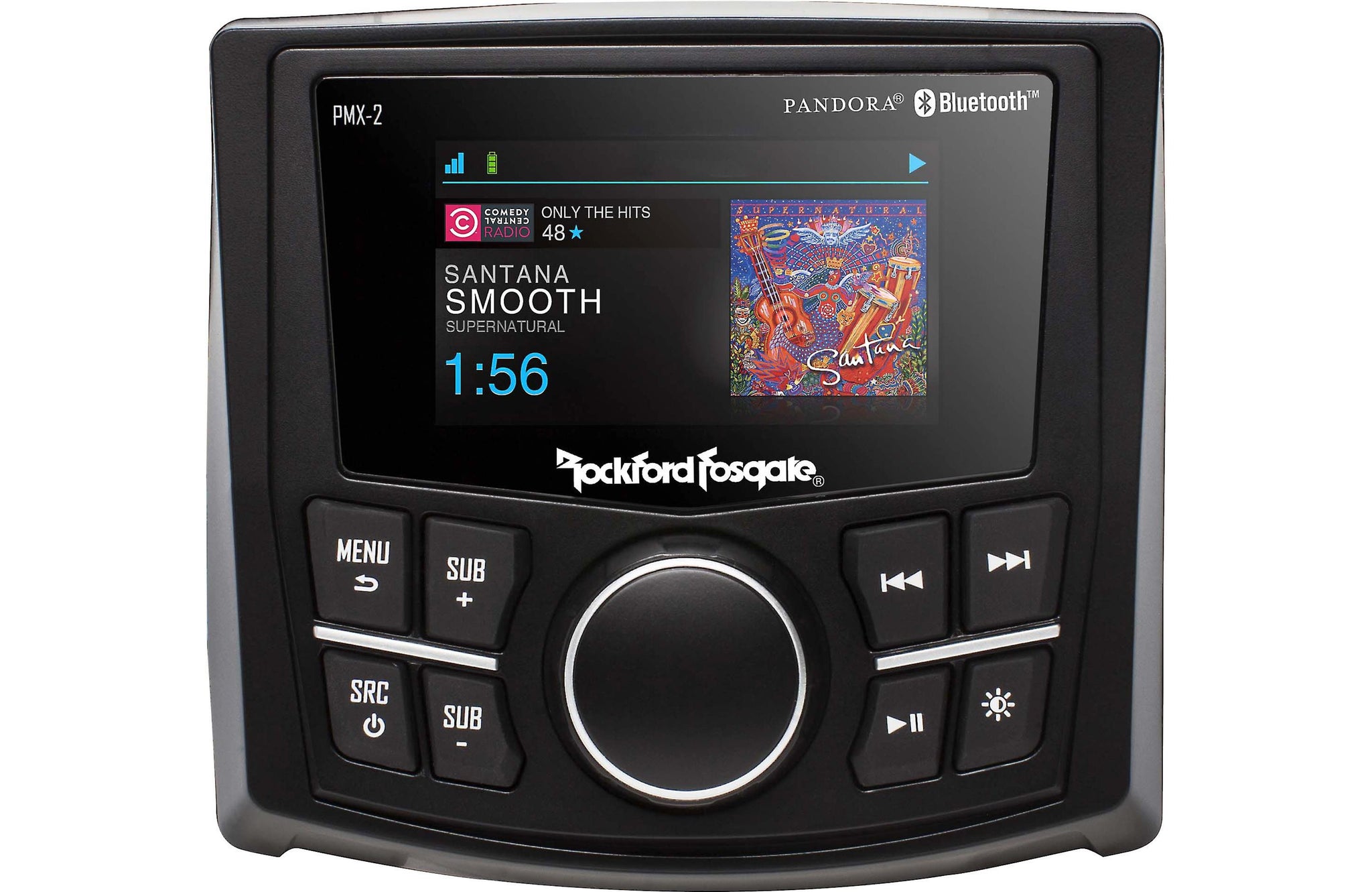 Rockford Fosgate PMX-0 Waterproof Bluetooth Marine Receiver with Rockford Fosgate PMX-0 Waterproof Bluetooth Marine Receiver with
