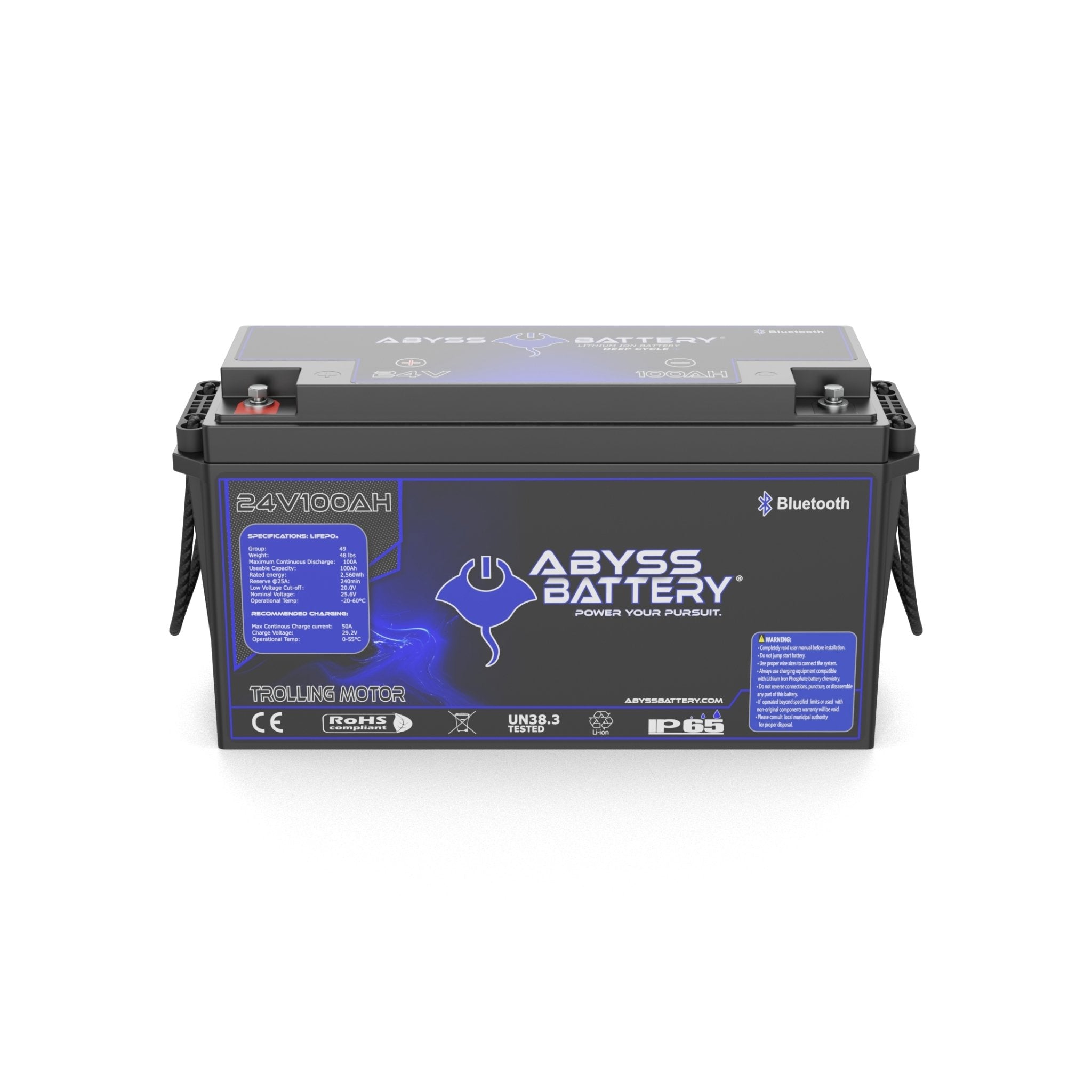 Abyss Battery® - 24V 100Ah Group 49 Lithium Trolling Motor Battery