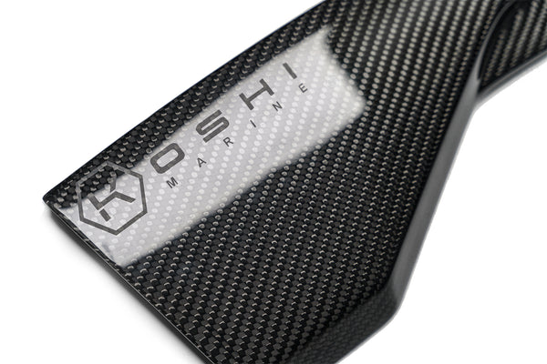 Koshi Marine Carbon Fiber Engine Air Scoops for Mercury V8 Outboard