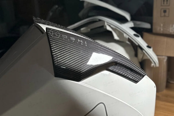 Koshi Marine Carbon Fiber Engine Air Scoops for Mercury V8 Outboard