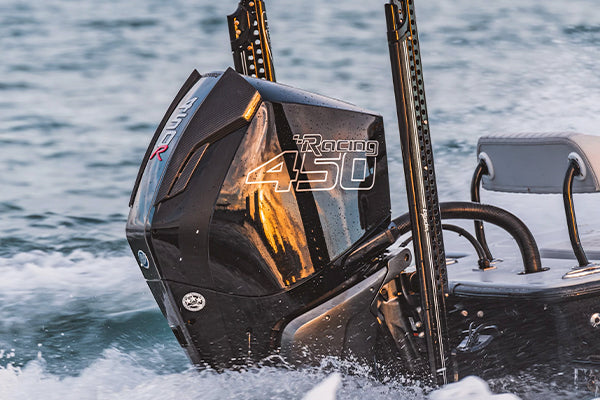 Koshi Marine Carbon Fiber Engine Air Scoops for Mercury V8 Outboard