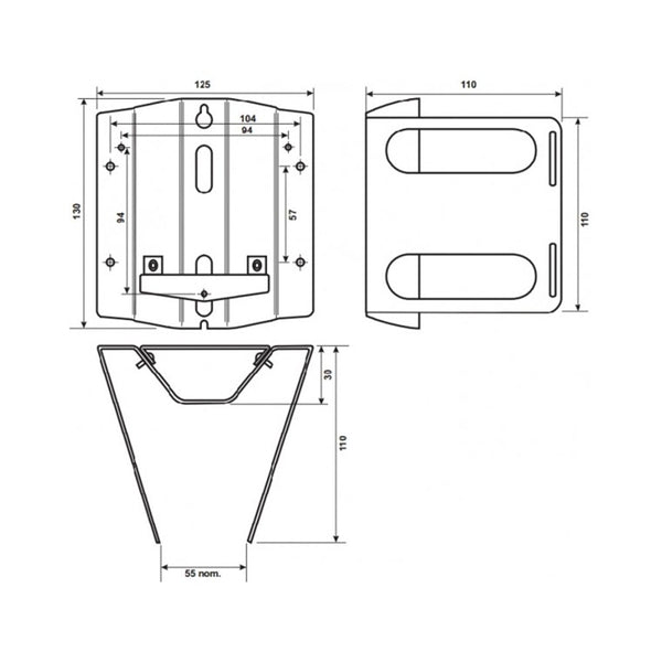 Raymarine T137 Single Mast Bracket for Micronet & Race Master